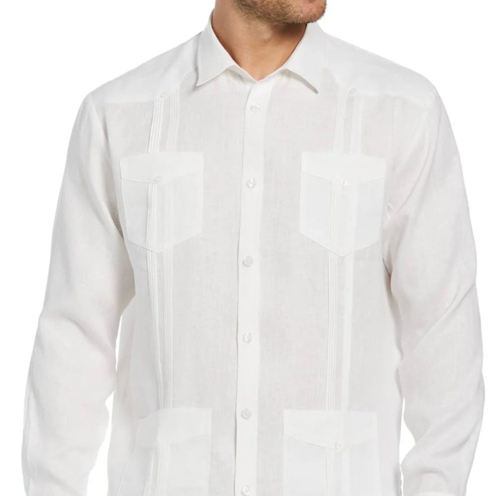Cubavera Classic White Linen Shirt
